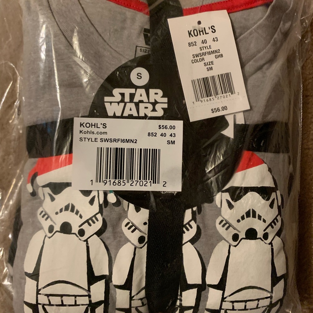 COPY - 1 available Men's Star Wars Millennium Falcon Stormtrooper PJ